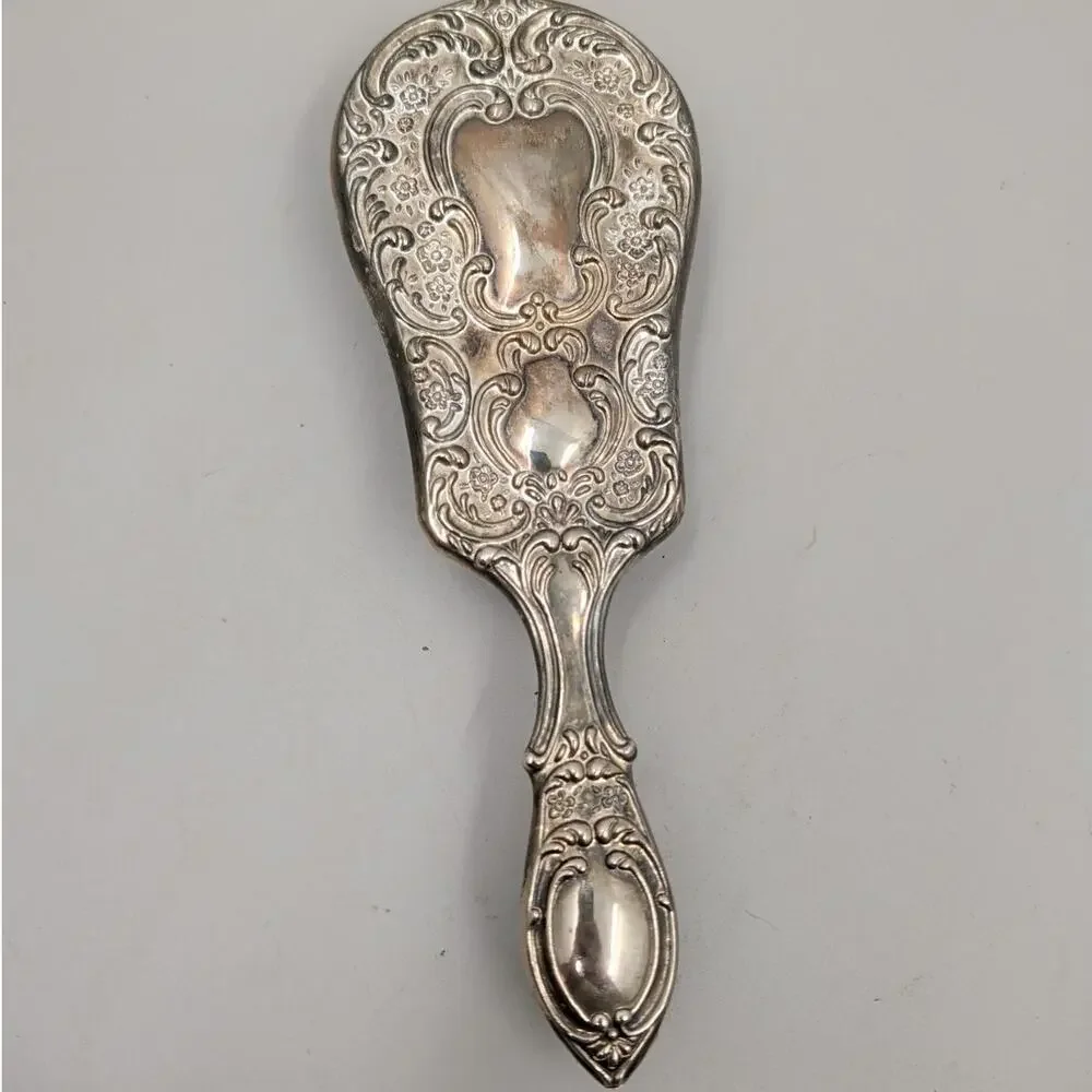 Vintage Mirror Brush Comb Vanity Set Silver Plated Art Nouveau Repousse